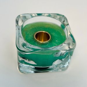 Glass Inkwell - Green