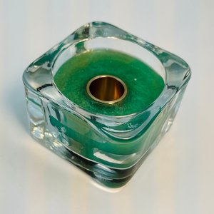 Glass Inkwell - Green