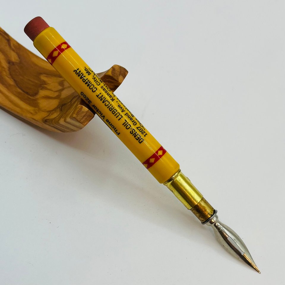 Bullet Quill Advertising Pencil Retrofit - Dens Oil Lubricants