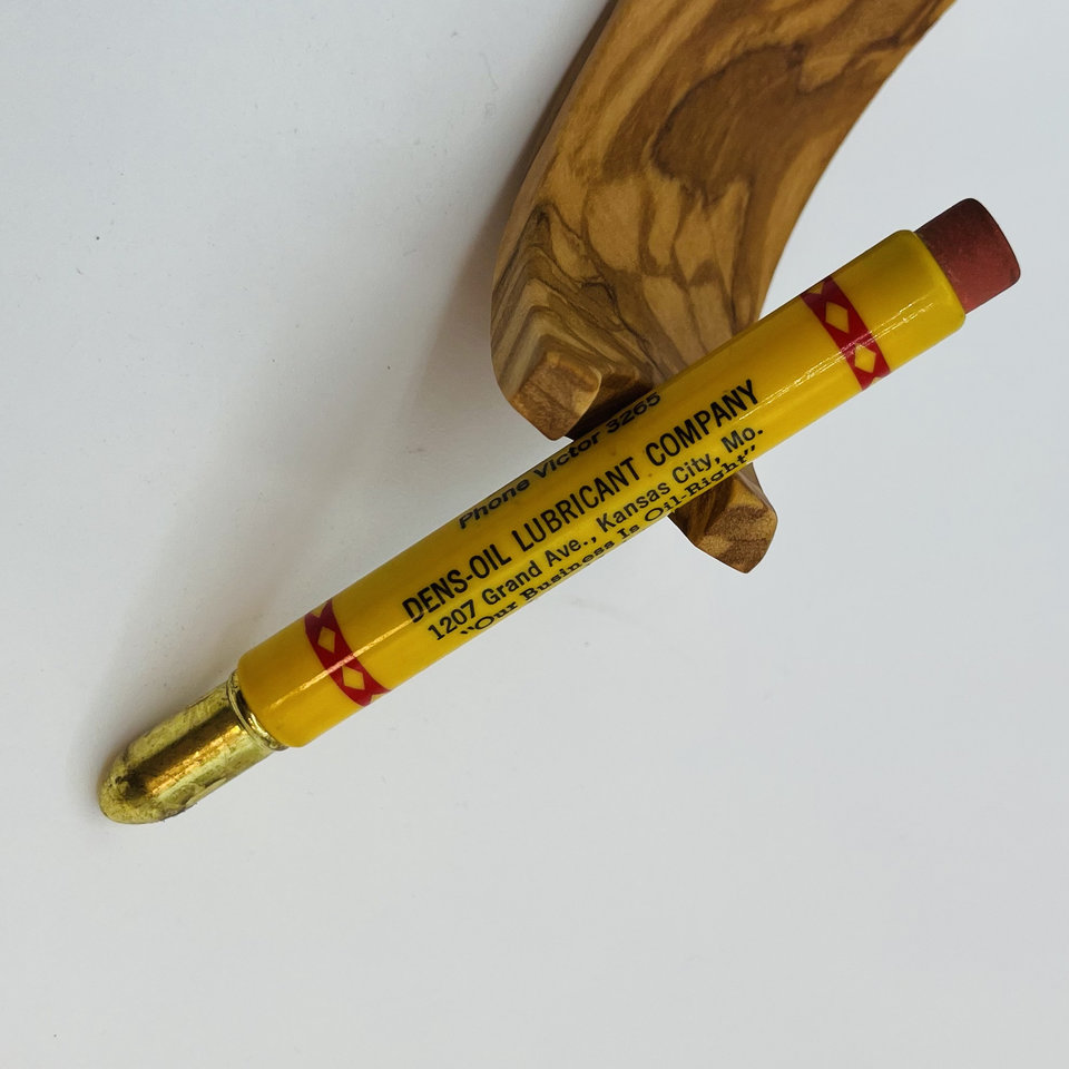 Bullet Quill Advertising Pencil Retrofit - Dens Oil Lubricants